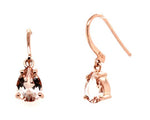 Load image into Gallery viewer, 9ct Rose Gold Morganite Drop Earrings
