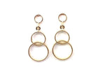 Load image into Gallery viewer, 9ct Circle Drop Earrings
