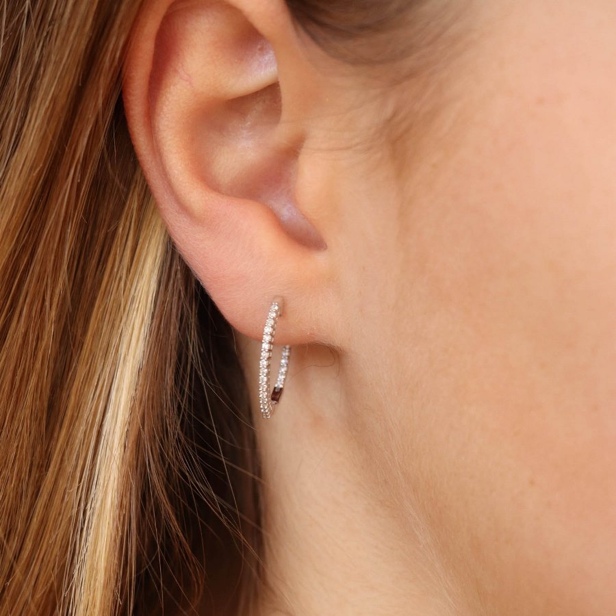 Out huggie earrings tdw 0