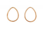 Load image into Gallery viewer, 9ct Open Teardrop Tube Earrings
