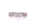 Load image into Gallery viewer, 10ct White Gold Three Diamond Ring TDW 0.50ct
