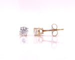 Load image into Gallery viewer, 14ct Diamond Stud Earrings TDW 0.44ct
