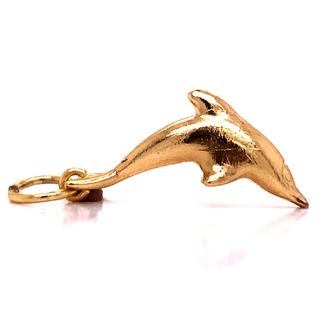 18ct Dolphin Charm