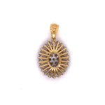 Load image into Gallery viewer, 18ct white Gold diamond Cluster Pendant TDw 1.17ct
