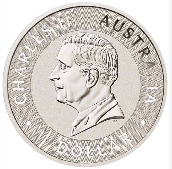 Australian kangaroo fine silver coin