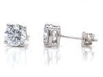 Load image into Gallery viewer, 14ct White Gold Lab Grown Diamond Stud Earrings TDW 2.08ct
