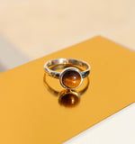 Load image into Gallery viewer, La Stele Stg Tigers Eye Round Ring
