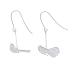 Load image into Gallery viewer, Sterling Silver Fantail Drop Earrings
