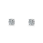 Load image into Gallery viewer, Ellani Stg CZ 5mm Earrings
