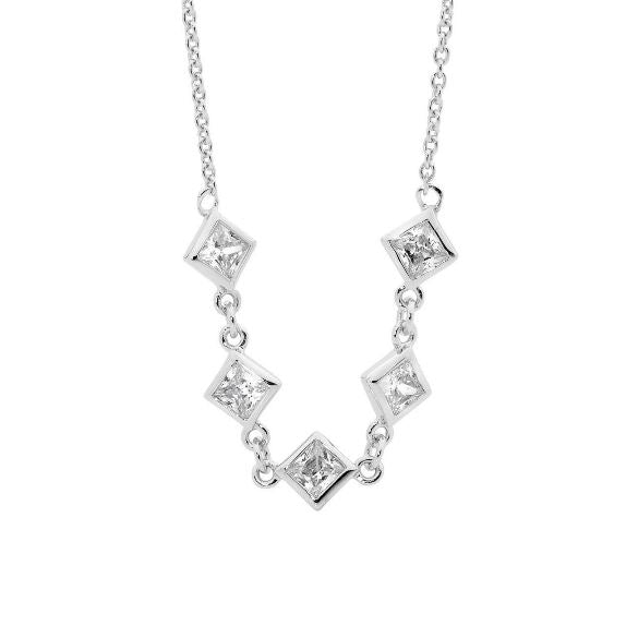 Ellani Stg 5 CZ Necklace