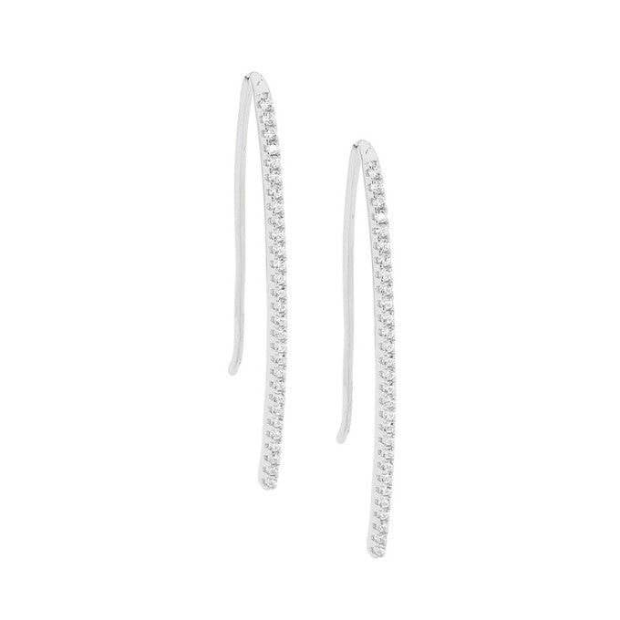 291240 stg cz hook earrings e477s