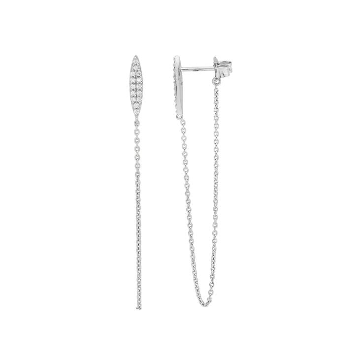 291269 ellani stg cz drop earrings e485s