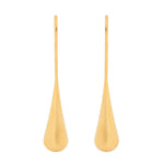 Load image into Gallery viewer, Ellani Stainless Steel Gold Plated Long Drop Earrings

