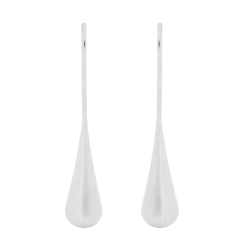 Ellani Stainless Steel Long Drop Earrings