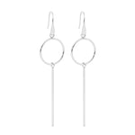 Load image into Gallery viewer, Ellani Stainless Steel Long Drop Hook Earrings
