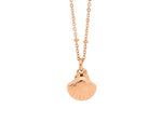 Load image into Gallery viewer, Ellani Rose Plated Stainless Steel Shell Pendant
