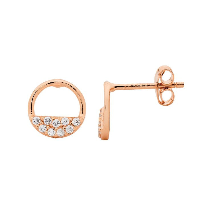 291407 ellani half open stud earrings e520r