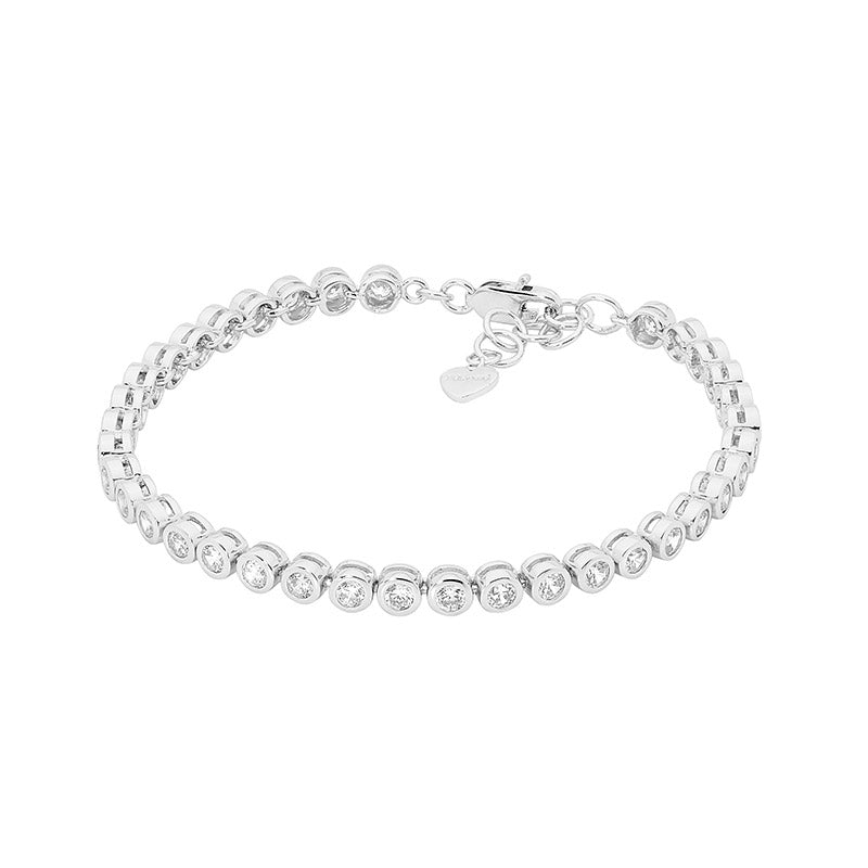 291438 ellani stg cubic zirconia bezel tennis bracelet