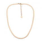 Load image into Gallery viewer, Ellani Rose Gold Plated Stainless Steel 4mm Herringbone Chain
