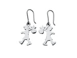 Load image into Gallery viewer, Karen Walker Stg Runaway Girl Hook Earrings
