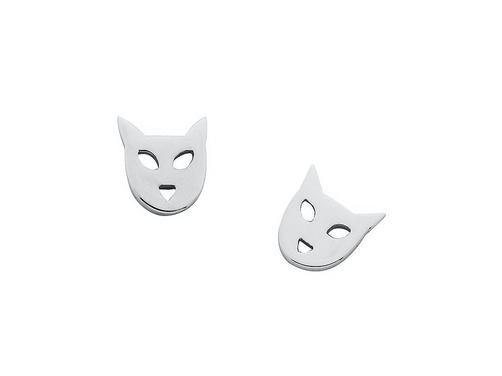 Karen Walker Stg Mini Cat Earrings