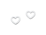 Load image into Gallery viewer, Karen Walker Stg Mini Heart Earrings
