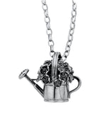 Load image into Gallery viewer, Karen Walker Stg Watering Can Flowers Pendant
