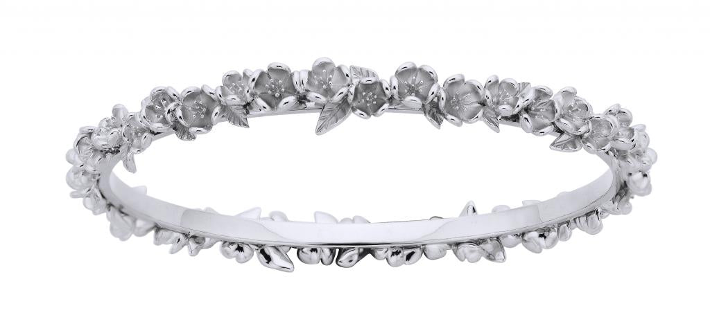 340645 stg wreath bangle