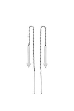 Karen Walker Stg Metronome Thread Earrings