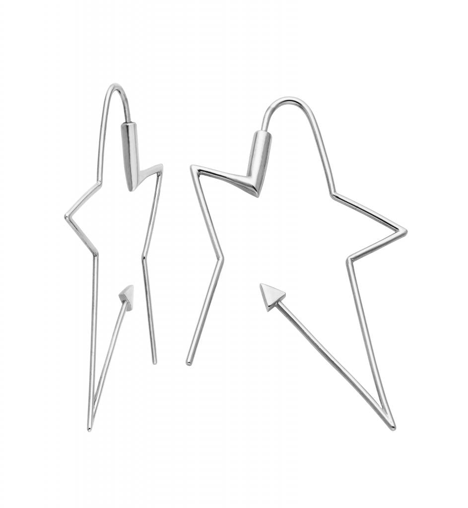 340746 karen walker ziggy hoops sterling silver kw300er