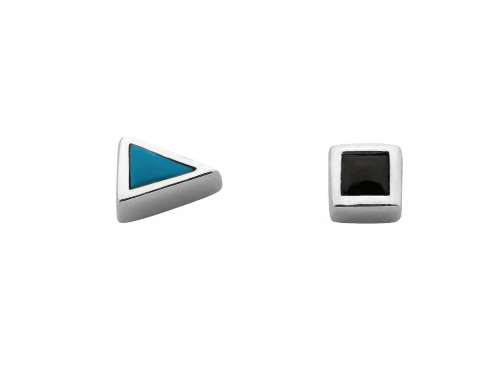 340765 karen walker start stop stud earrings turquoise onyx play kw287er