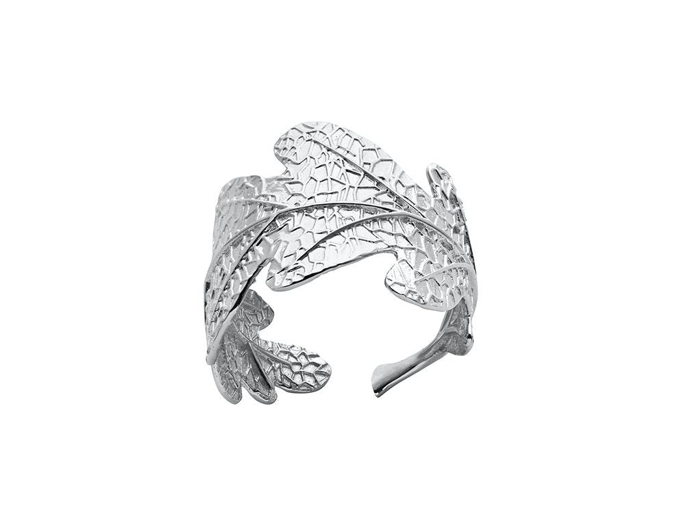 340842 karen walker oak leaf ring kw348 stg