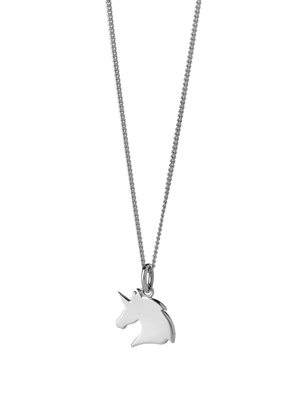340877 karen walker mini unicorn necklace stg silver kw367pn stg