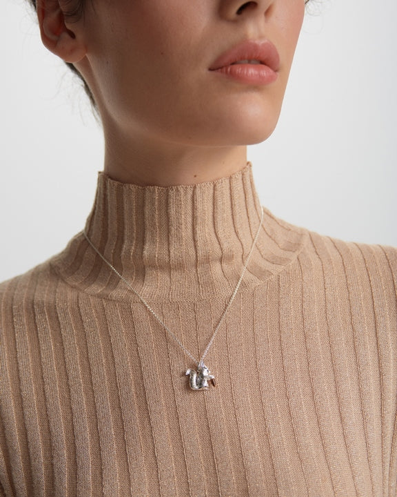 Karen walker stg tigers eye squirrel pendant