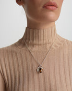Load image into Gallery viewer, Karen Walker Stg Tigers Eye Acorn And Leaf Pendant
