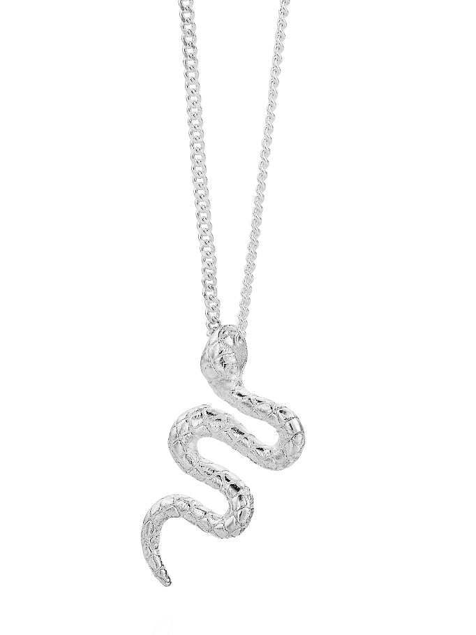 340942 karen walker stg snake lunar necklace 45cm kw407pn