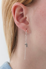 Load image into Gallery viewer, Karen Walker Stg Runaway Girl Thread Earrings
