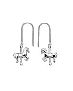 Load image into Gallery viewer, Karen Walker Stg Mini Carousel Horse Earrings
