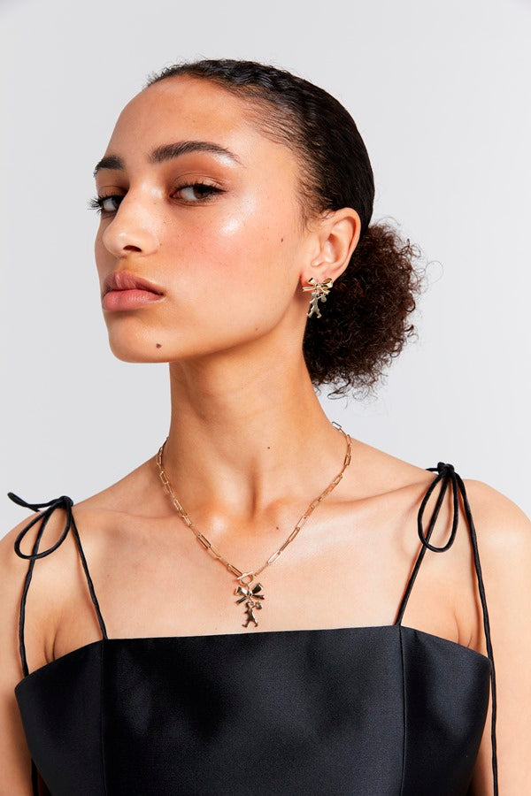Karen Walker Stg Girl With The Bow Earrings