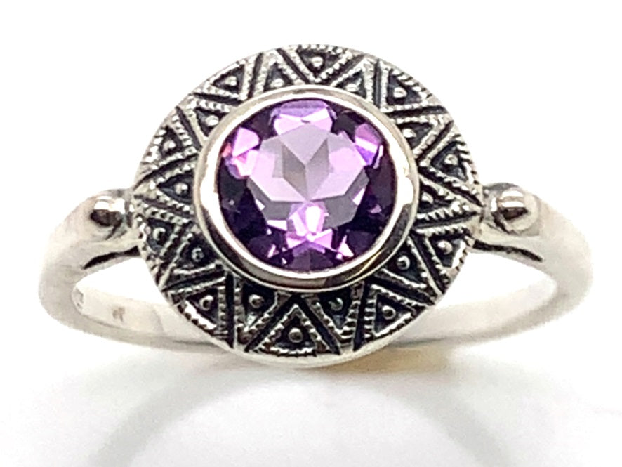 Sterling Silver Amethyst Ring