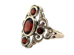 Load image into Gallery viewer, Sterling Silver Garnet Dress Ring
