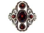 Load image into Gallery viewer, Sterling Silver Garnet Dress Ring
