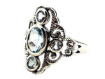 Load image into Gallery viewer, Sterling Silver Blue Topaz Dress Ring
