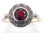 Load image into Gallery viewer, Sterling Silver Garnet Ring
