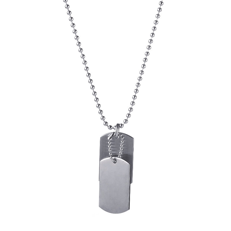 Stainless Steel Dog Tags Necklace