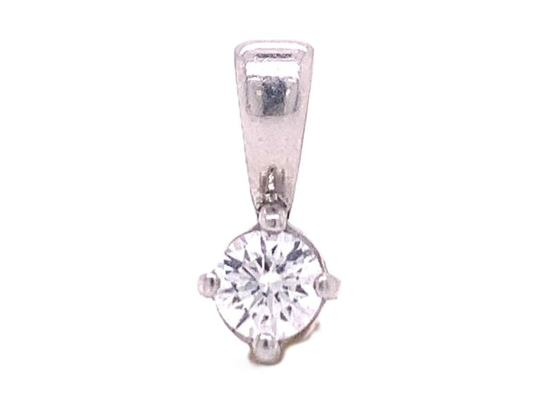 3711191 18ct diamond solitaire pendant tdw 0