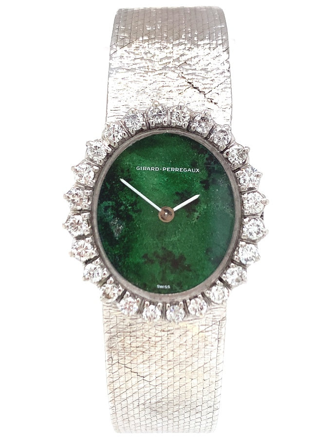 3711229 gerard perregaux 18ct white gold diamond watch tdw 1