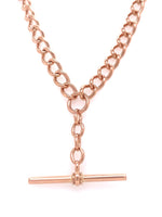 Load image into Gallery viewer, 15ct Rose Gold 41cm Vintage Open Curb Fob Chain
