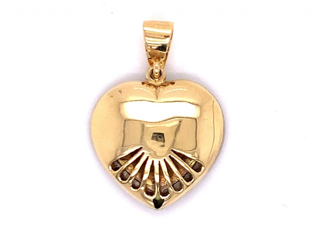 18ct Diamond Heart Pendant TDW 0.28ct