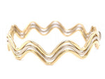 Load image into Gallery viewer, 18ct Three Wave Snap &amp; Hinge Bracelet

